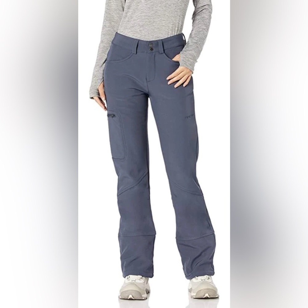 Arctix Women's Sarah Fleece-Lined Softshell Snow Ski Pants Steel Gray Medium
